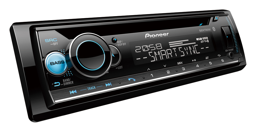 Pioneer DEH-S5250BT Car Stereo with Dual Bluetooth, Spotify Connect, USB/AUX & Advanced Smartphone Connectivity.