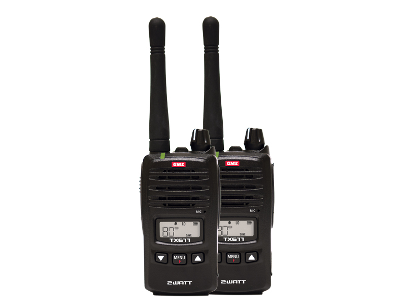 TX677TP 2 Watt UHF CB Handheld radio - Twin pack 2018 model