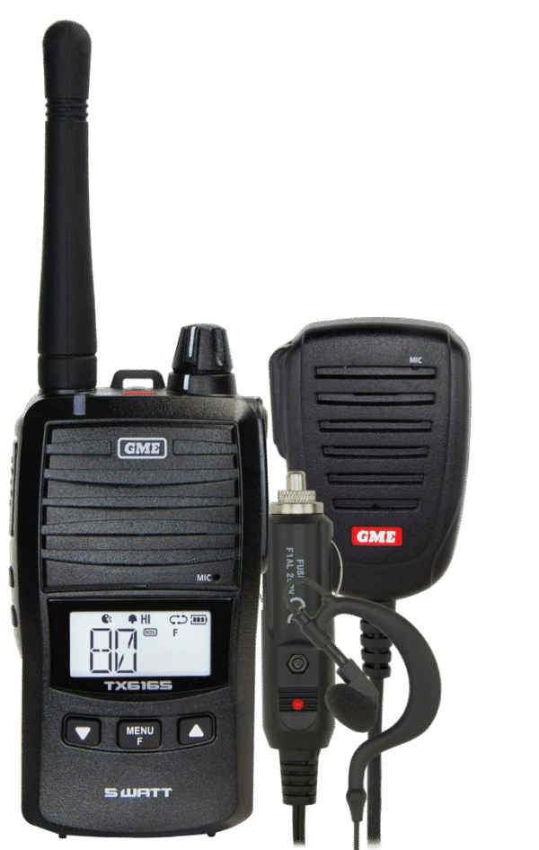 TX6165 5/1 Watt UHF CB Handheld Radio including Accessories NEW MODEL