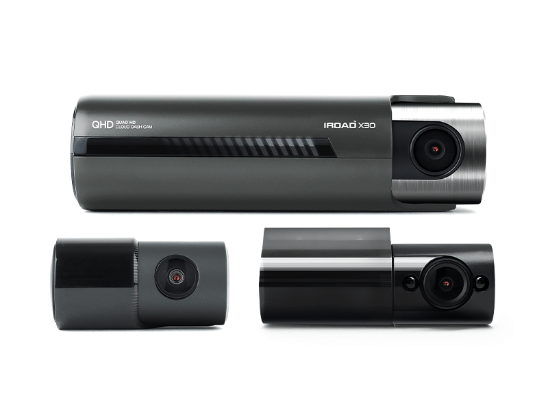 Iroad 3ch x30  Taxi/Uber/Commercial Recommended Option 3-channel (Front+Rear+Interior)