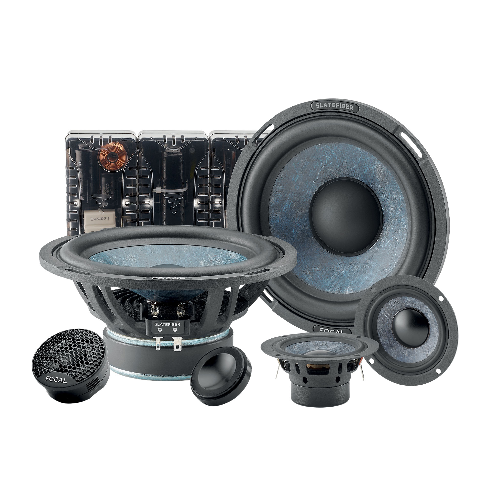 Focal 165 SF3 6.5″ Slatefiber 3-Way Component Speakers